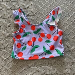 Hanna Andersson Cherry Bathing Suit Top ~ 8